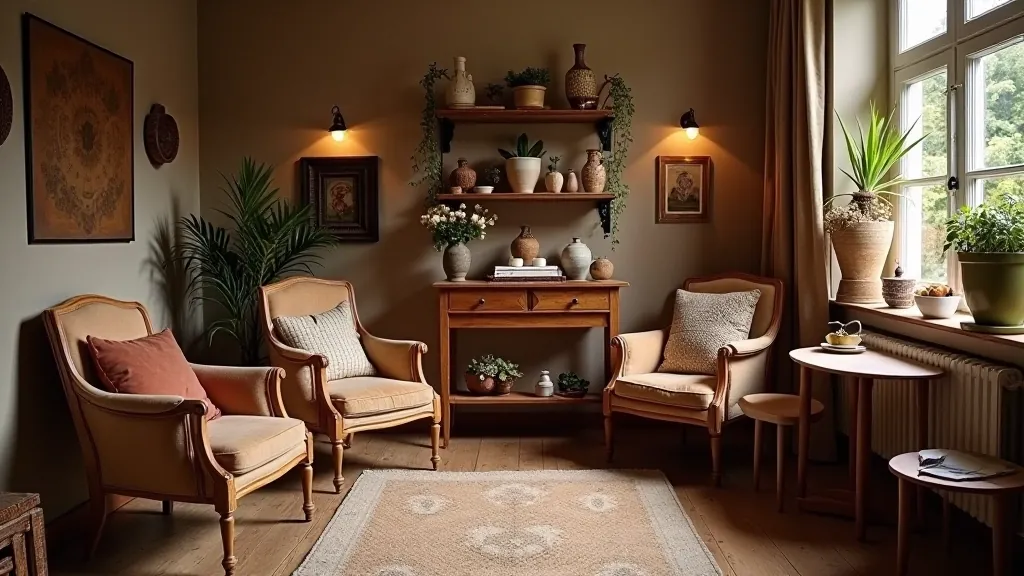 Budget thrift shop furniture display